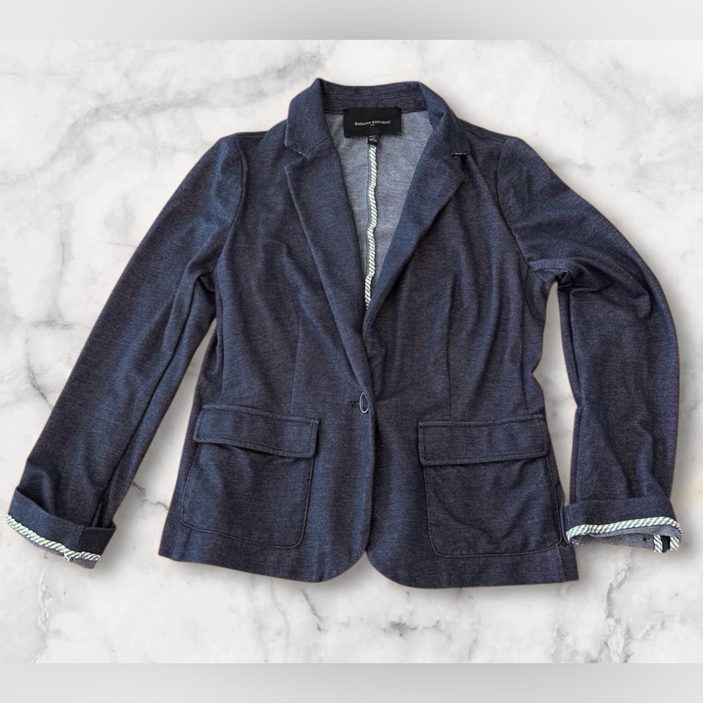 Banana Republic Navy Blazer / Suit Jacket 6P